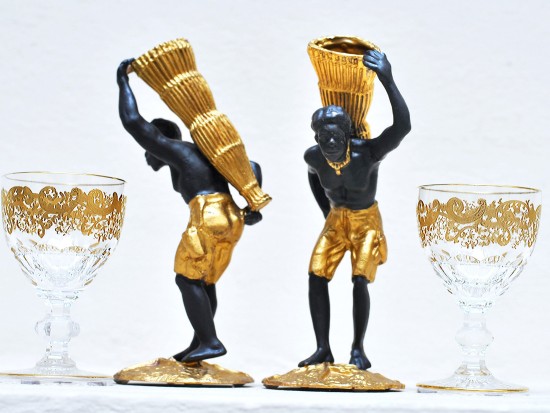 Blackamoor Bronzo Dorato :...