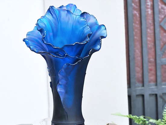 Vaso: Daum "Arum" Bleu Nuit...