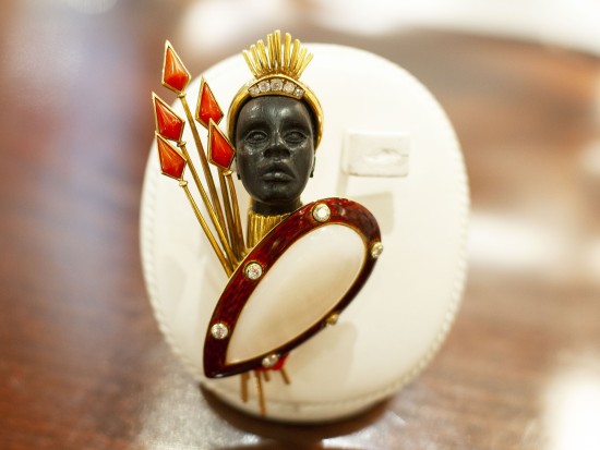 Blackamoor Brooch in Gold,...