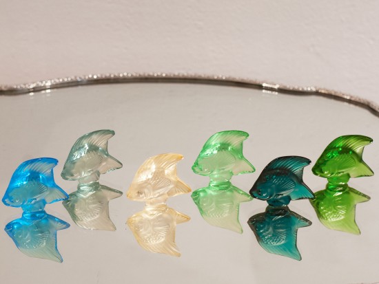 Pesce: Lalique "Fish" Colorati