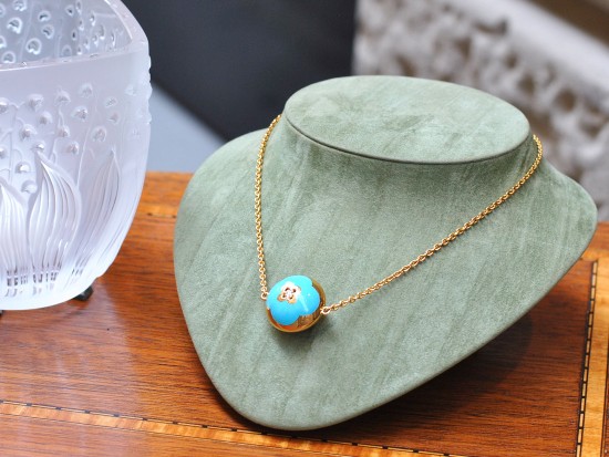 Gold and Enamel Necklace 1990