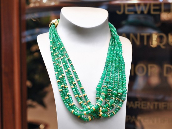 Emerald Pearl Necklace