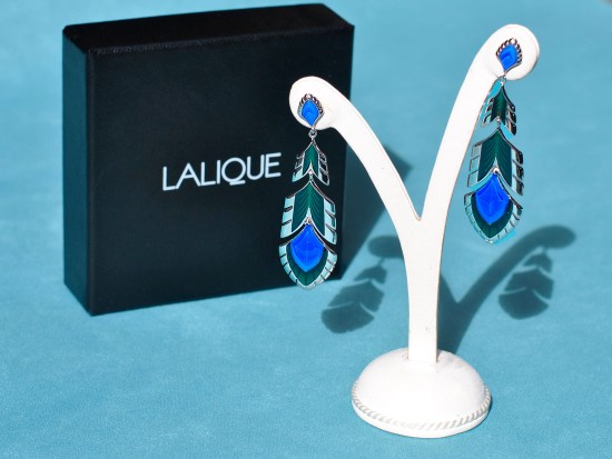 Orecchini Lalique "Paon"