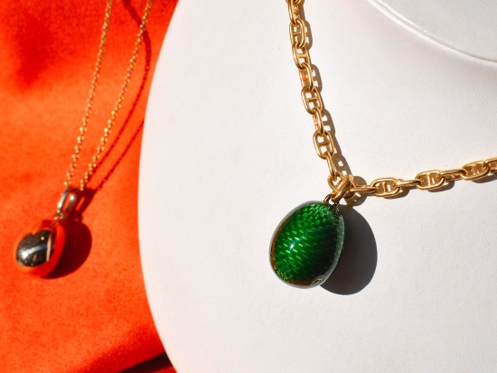 Pendente Uovo in Oro e...