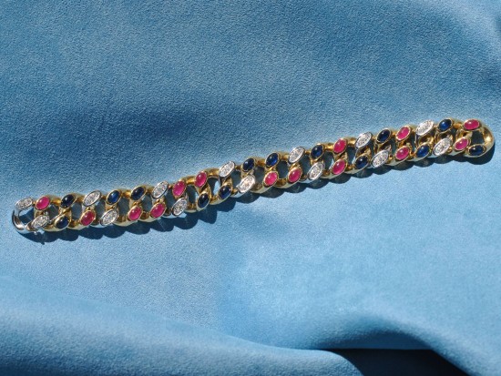 Bracciale Zaffiri e Rubini