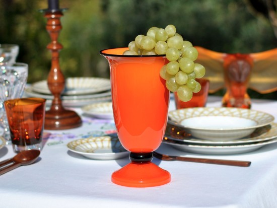Vaso Opalina Arancione...
